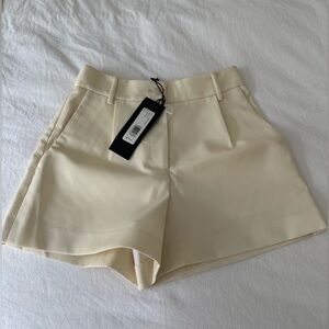 Nili Lotan Ivory Beatrice Shorts